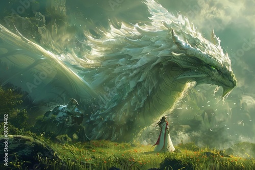 Explore fantastical realms filled with mythical creatures and magic, photo