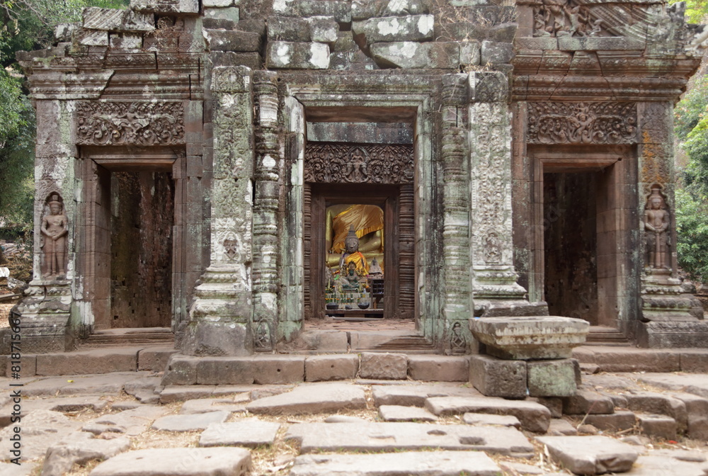 Ancient stone castle at Wat Phu, Laos Ancient stone castle at Wat Phu, Laos
