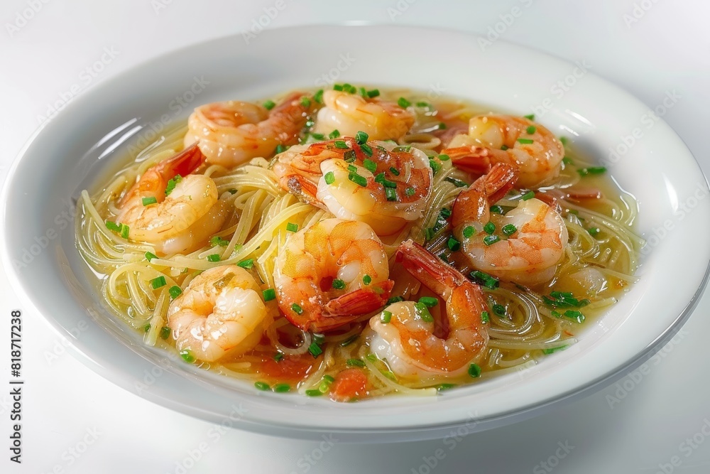 Vibrant Shrimp Scampi with Angel Hair Pasta and Fresh Tomatoes Vibrant Shrimp Scampi with Angel Hair Pasta and Fresh Tomatoes