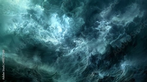 Ethereal Turbulence in Dark Blue Oceanic Clouds