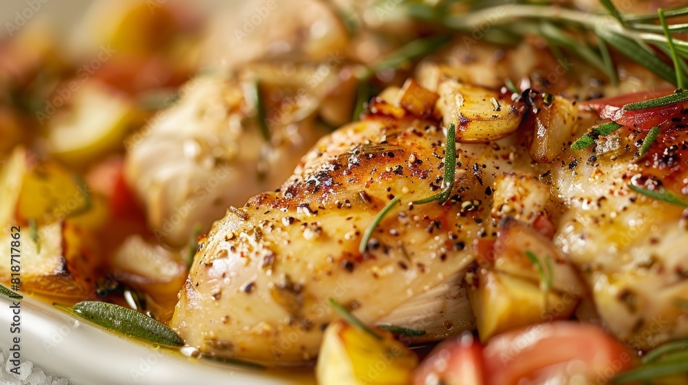 Delicious Chicken Close-up for Food Poster Generative AI Delicious Chicken Close-up for Food Poster Generative AI