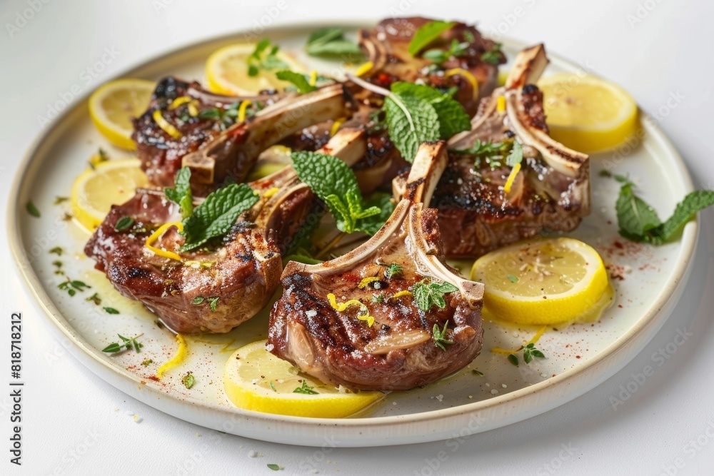 Juicy Baby Lamb Chops with Fresh Lemon and Mint Juicy Baby Lamb Chops with Fresh Lemon and Mint
