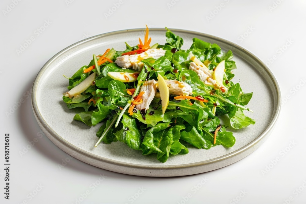 Apple-Smoked Chicken Gouda Salad with Amber Bock Dressing Apple-Smoked Chicken Gouda Salad with Amber Bock Dressing