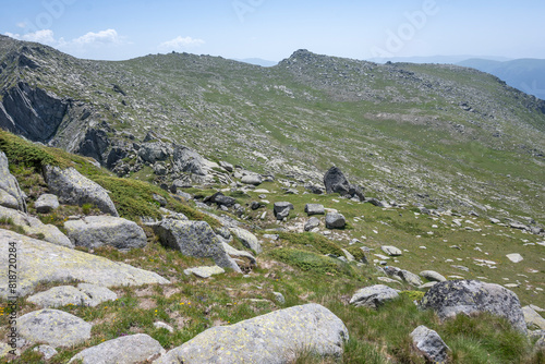 Landscape of Rila Mountain near Kalin peak, Bulgaria photo