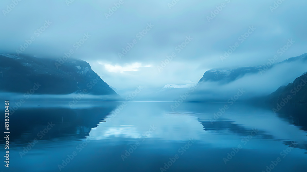Blue Serenity: A Journey Through Calmness and Reflection