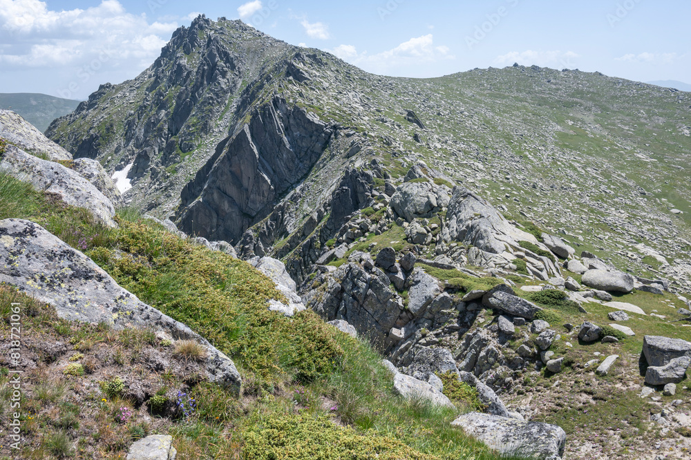 Fototapeta premium Landscape of Rila Mountain near Kalin peak, Bulgaria