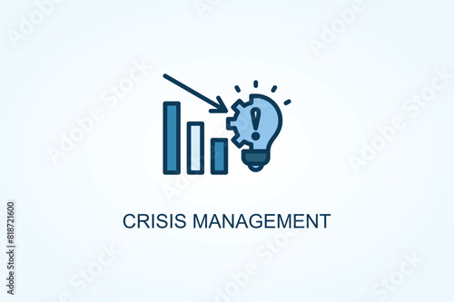 Crisis Management vector  or logo sign symbol illustration