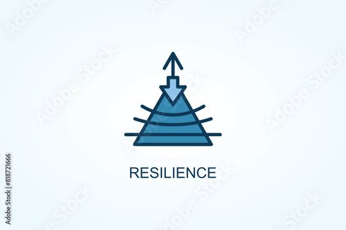 Resilience vector  or logo sign symbol illustration