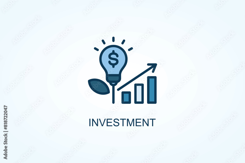 Investment vector or logo sign symbol illustration Investment vector or logo sign symbol illustration