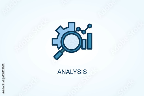 Analysis vector  or logo sign symbol illustration
