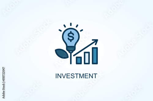 Investment vector  or logo sign symbol illustration