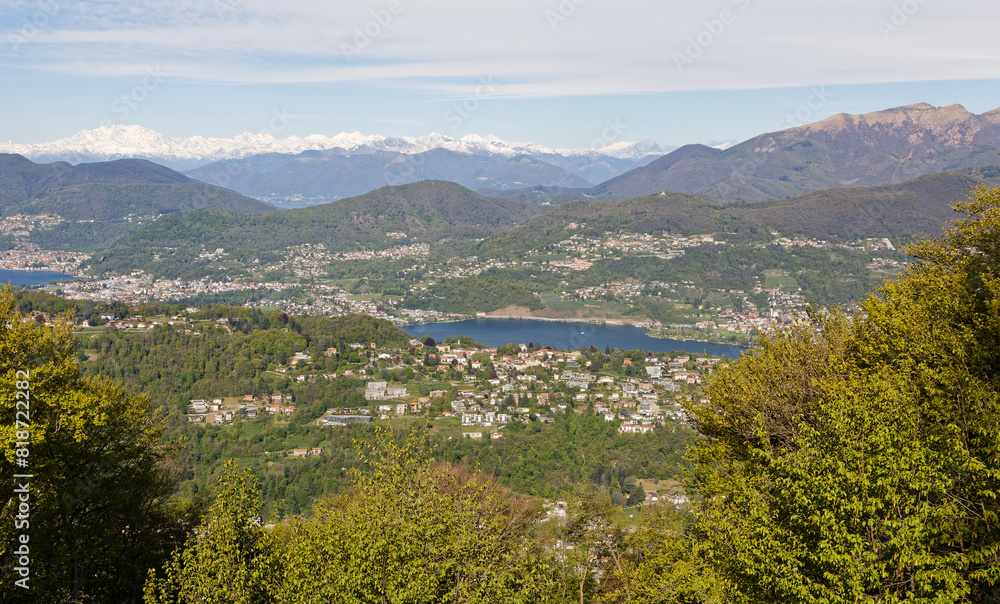 Fototapeta premium Panorama autour de Lugano