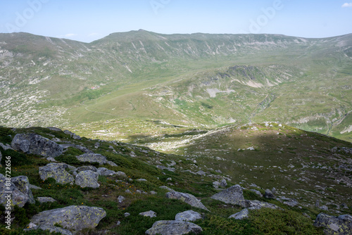 Landscape of Rila Mountain near Kalin peak, Bulgaria photo