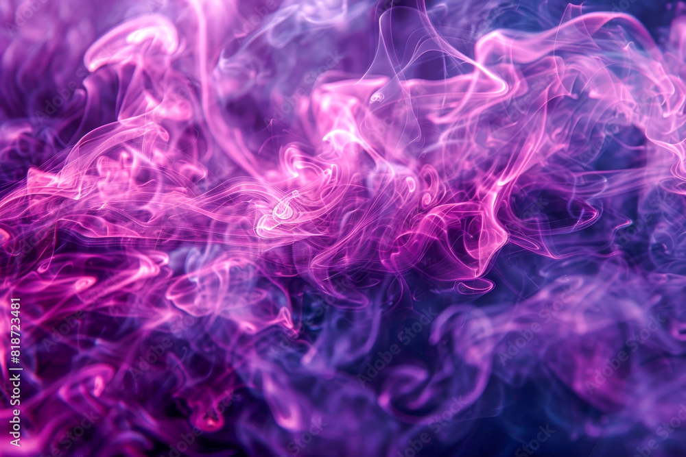 Mesmerizing Abstract Pink and Purple Smoke Swirling in Vivid Light Mesmerizing Abstract Pink and Purple Smoke Swirling in Vivid Light