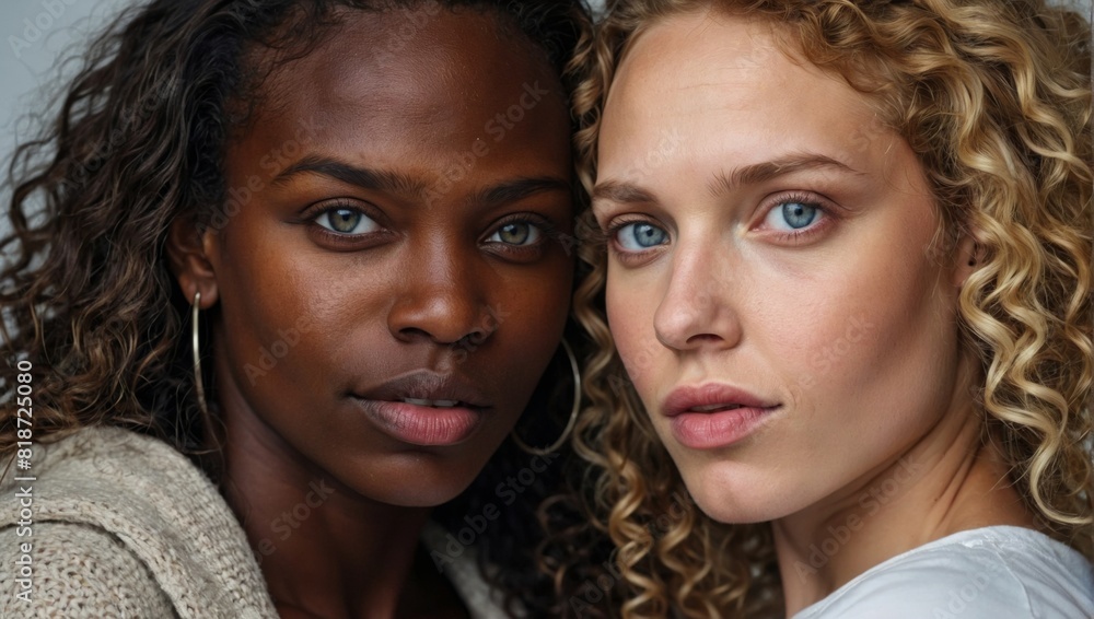 Two Women with Curly Hair Standing Together
Two Women with Curly Hair Standing Together