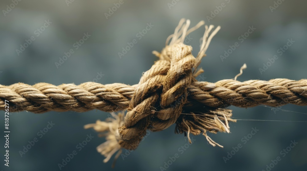 A Fraying Rope Under Tension
