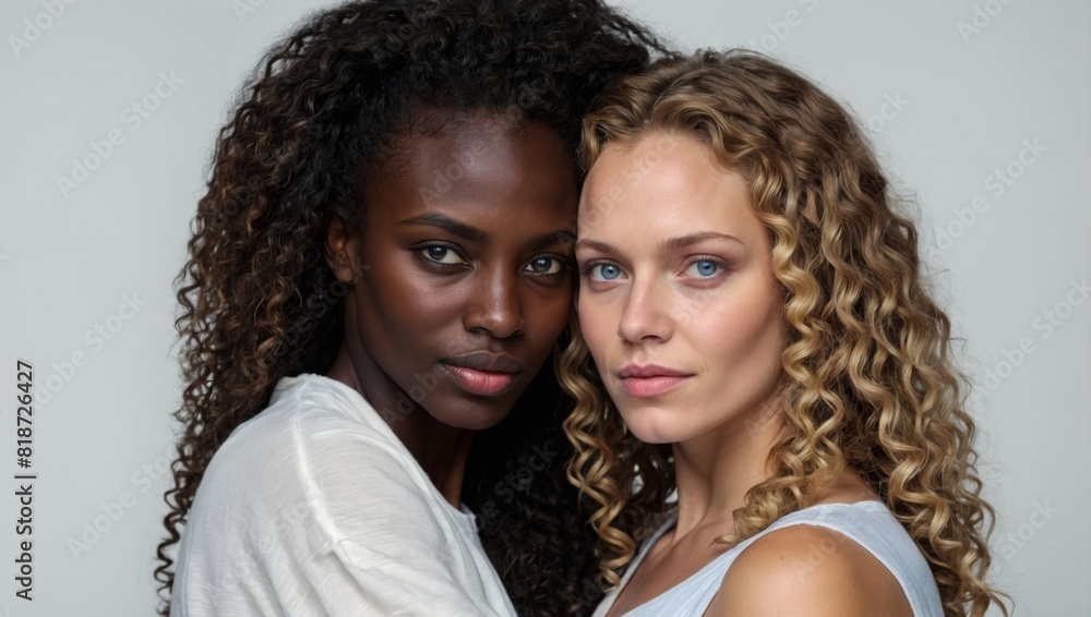 Two Women with Curly Hair Standing Together
Two Women with Curly Hair Standing Together