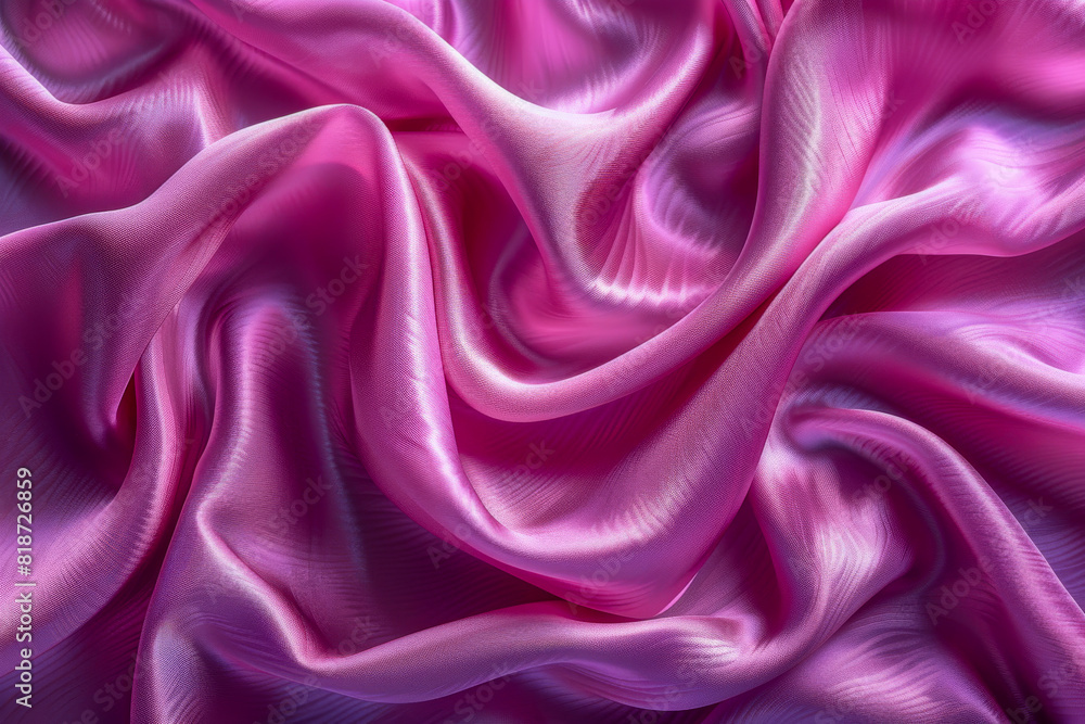 Luxurious Pink Satin Fabric Texture with Elegant Flowing Waves for Fashion and Textile Design Luxurious Pink Satin Fabric Texture with Elegant Flowing Waves for Fashion and Textile Design