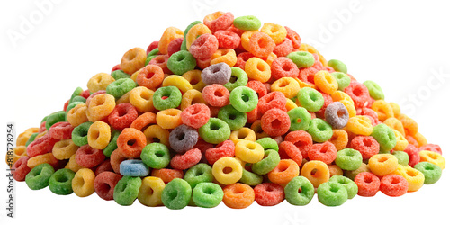 Colorful cereal  generative ai  © Panoy