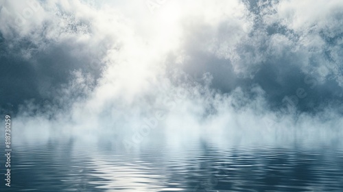 Mystical Fog Create a background that resembles a mystical fog using soft grays and whites, adding a dreamy, ethereal quality