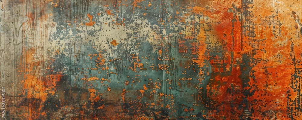 Rustic Textures Create an abstract background that incorporates rustic textures like wood grain or metal oxidation, blending natural and industrial elements