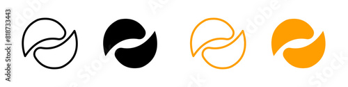 Under the eye patches icon logo set vector