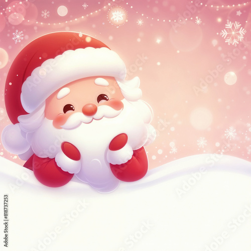 Santa claus with gifts. AI