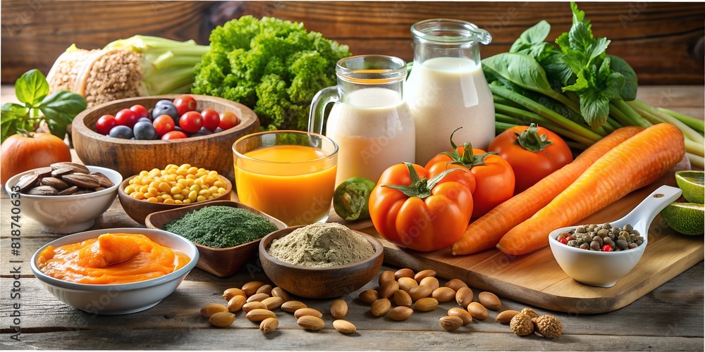 ingredients for soup Food products on the table, full of vitamins, A B C D, fruits, vegetables, nuts, dairy products. healthy food, healthy lifestyle, wallpaper, background ingredients for soup Food products on the table, full of vitamins, A B C D, fruits, vegetables, nuts, dairy products. healthy food, healthy lifestyle, wallpaper, background
