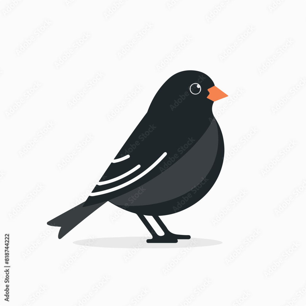 Fototapeta premium Finch in cartoon, doodle style. Image for t-shirt, web, mobile apps and ui. Isolated 2d vector illustration in logo, icon, sketch style, Eps 10. AI Generative