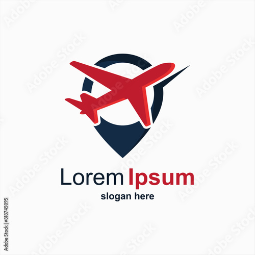 Detailed travel logo design template