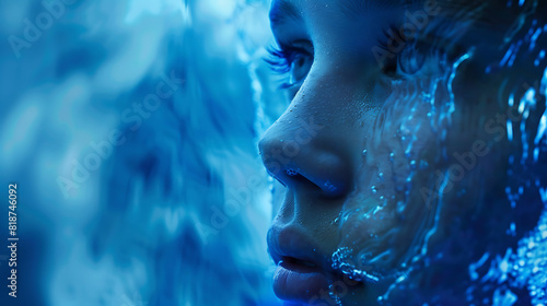 Digital Serenity: Trust and Transformation in Shades of Blue