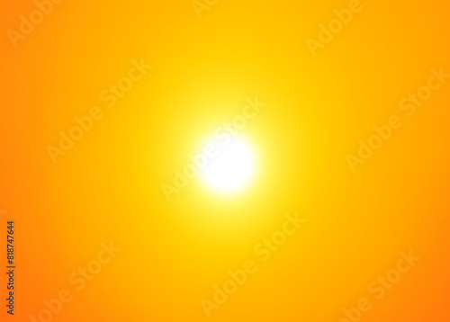 Yellow orange Nature radial gradient Sun background.