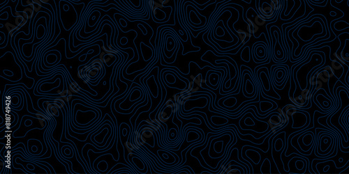 Organic terrain simulation with abstract swirls and elevation-style lines

