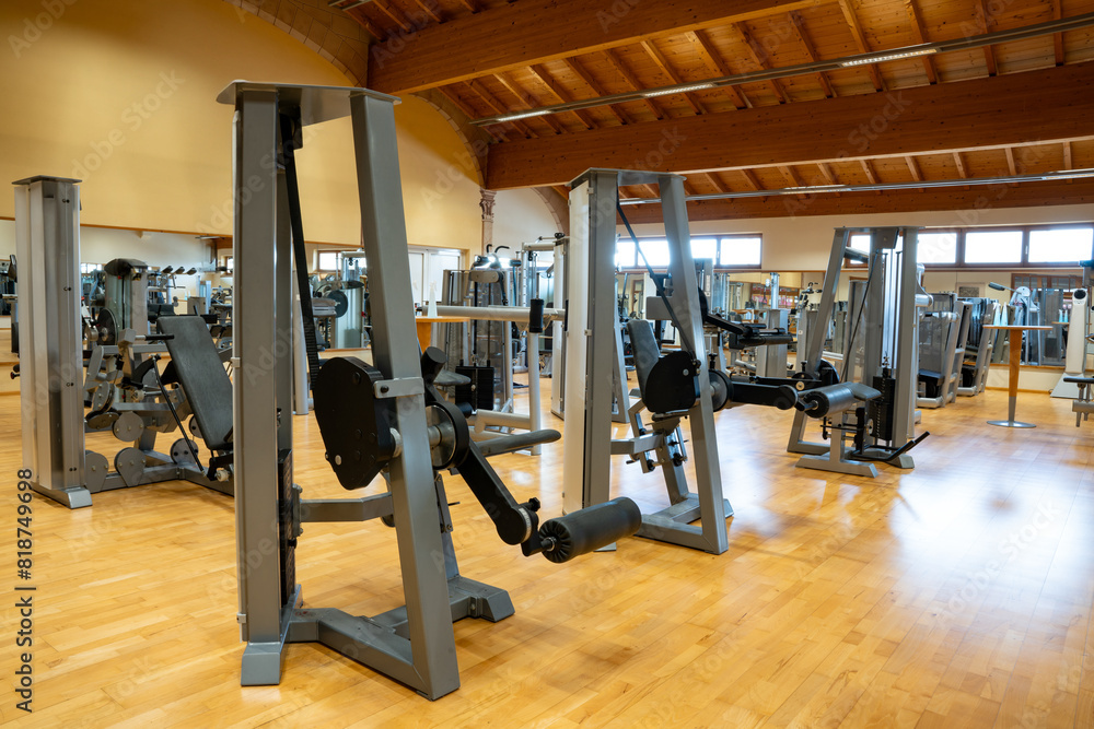 Obraz premium Gym, studio equipment, sport, gym interior