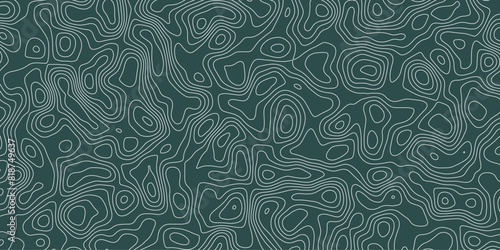 Artistic simulation of contour mapping with seamless swirling patterns


