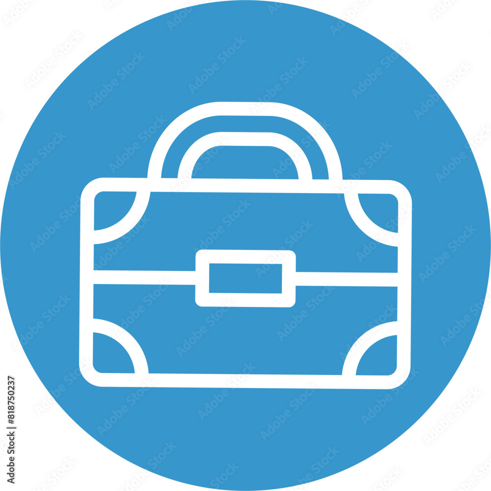Briefcase Line White Circles Multi Colors Icon Design Briefcase Line White Circles Multi Colors Icon Design
