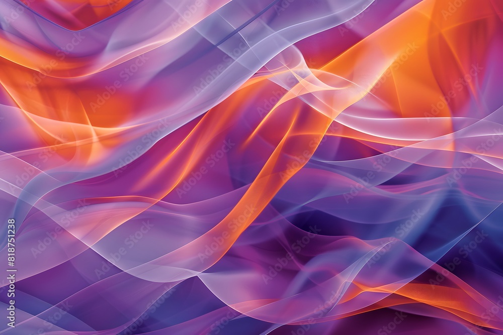 Abstract Smoke and Light Waves in Motion with Blue and Purple Swirls Abstract Smoke and Light Waves in Motion with Blue and Purple Swirls