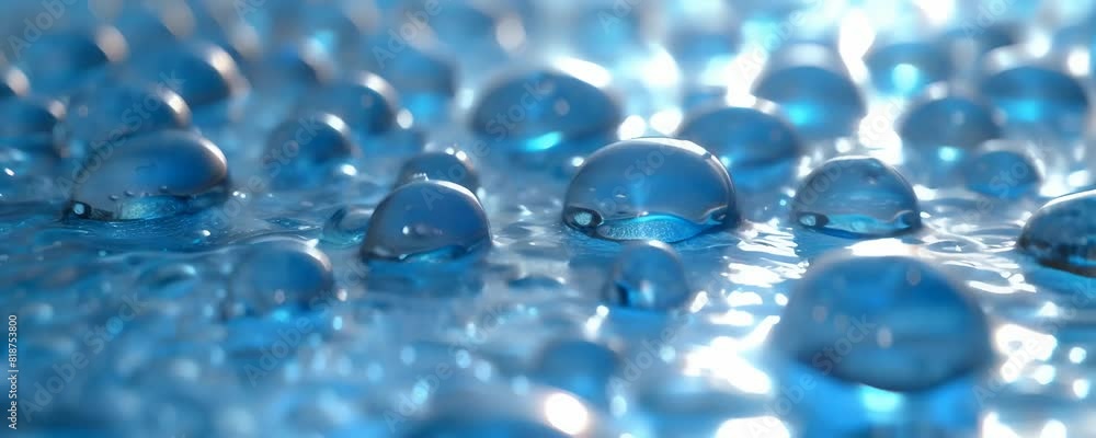 water drops on blue, banner water drops on blue, banner