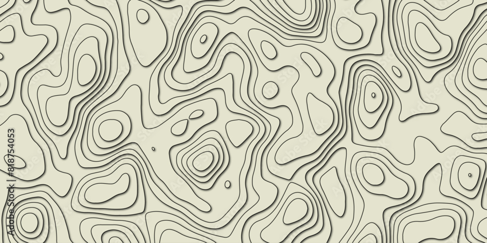 Terrain contour simulation rendered as seamless abstract line design
Terrain contour simulation rendered as seamless abstract line design