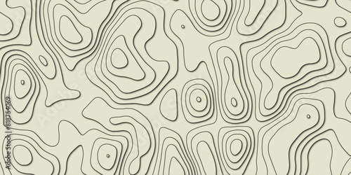 Terrain contour simulation rendered as seamless abstract line design

