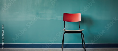 A chair in the school area with copy space image photo