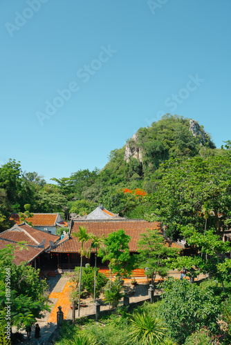 Obraz na płótnie View of The Marble Mountains temple in Da Nang, Vietnam w salonie