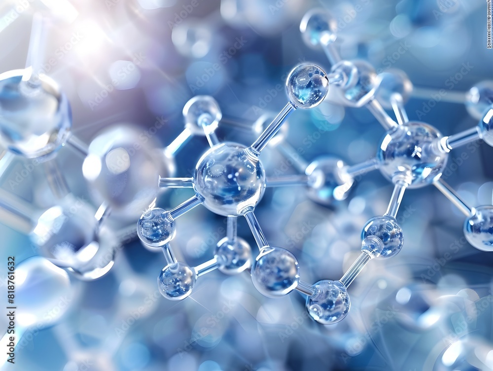 Detailed 3D of Molecular Structure Showcasing Scientific Breakthrough in Medical Research Detailed 3D of Molecular Structure Showcasing Scientific Breakthrough in Medical Research