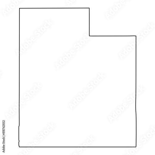 Outline of the state of Utah