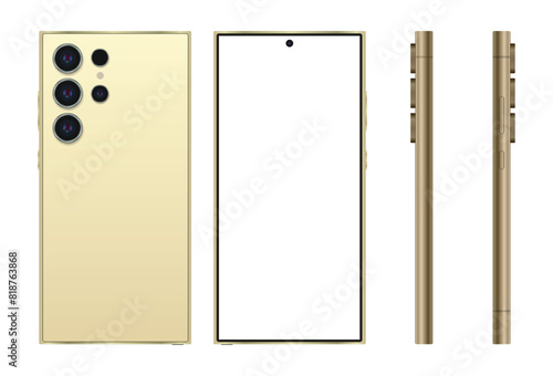 Moderm smartphone realistic mock-up