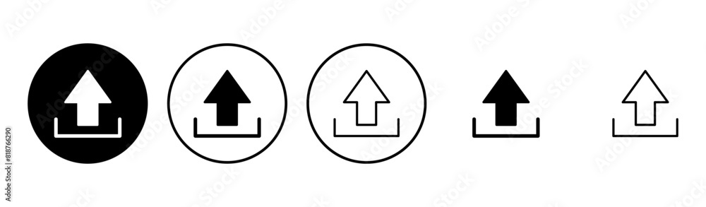 Upload icon set. load data symbol Upload icon set. load data symbol