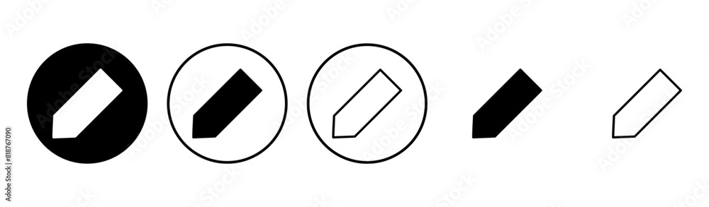 Pencil icon set. pen symbol. edit icon vector Pencil icon set. pen symbol. edit icon vector