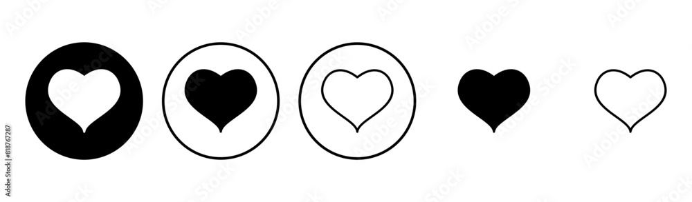 Love icon set. Heart icon vector. Like icon vector. Love icon set. Heart icon vector. Like icon vector.