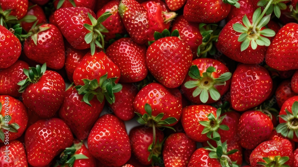 Pile of strawberries closeup for mobile wallpaper, seamless pattern Pile of strawberries closeup for mobile wallpaper, seamless pattern