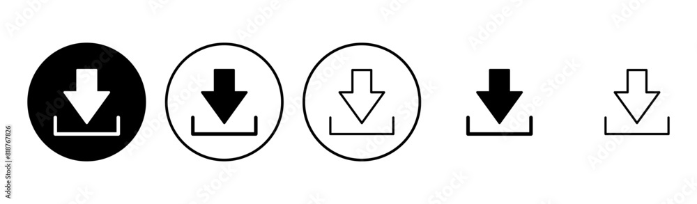 Download icon set. Download vector icon Download icon set. Download vector icon